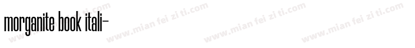morganite book itali字体转换